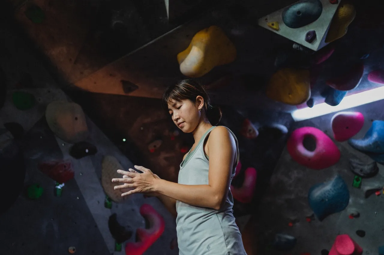 Focused climber